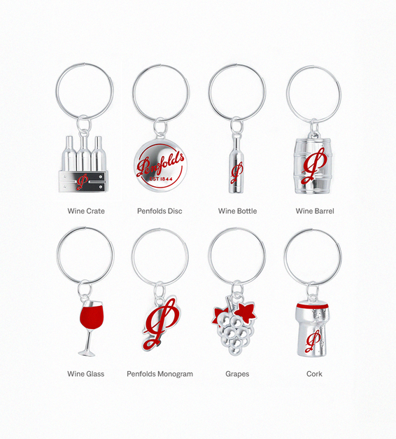 Test - WINE GLASS CHARMS